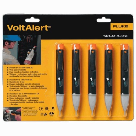 Detector De Tensión Corriente Tipo Pluma Lápiz Fluke 1AC Paquete 5 Pz