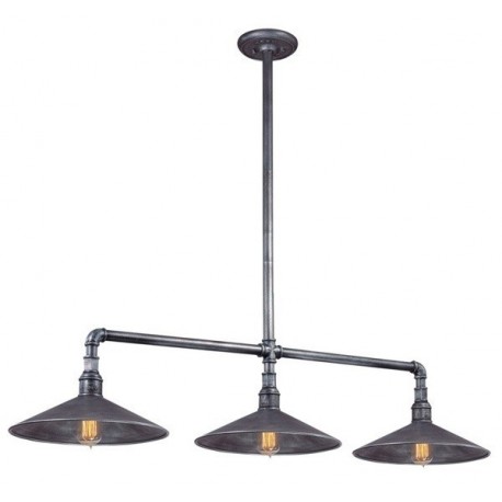 Candelabro 3 Lamparas Vintage Industrial Maxi Shade Edison Retro