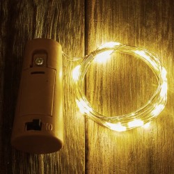 Luces Corchos Hadas Micro Led Iluminar Decorar Botellas Cálido 2 Metros