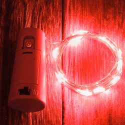 Luces Pila Corcho Rojo 2 Mts