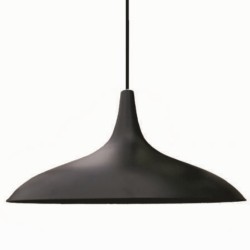 Lámpara Colgante Techo Negro Dorado Factory Shade Foco Edison Filamento
