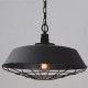 Lámpara Colgante Techo Vintage Industrial Shade Cage Negro Edison