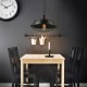 Lámpara Colgante Techo Vintage Industrial Shade Cage Negro Edison