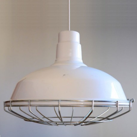Lámpara Colgante Techo 40 Cms Local Comercial Supermercado Cage Warehouse