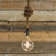 Lampara Vintage Industrial Cuerda Colgante Edison Bombilla