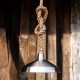 Lampara Vintage Industrial Cuerda Shade Warehouse Silver