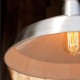 Lampara Vintage Industrial Cuerda Shade Warehouse Silver