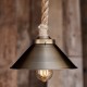Lampara Vintage Industrial Cuerda Shade Classic Gold