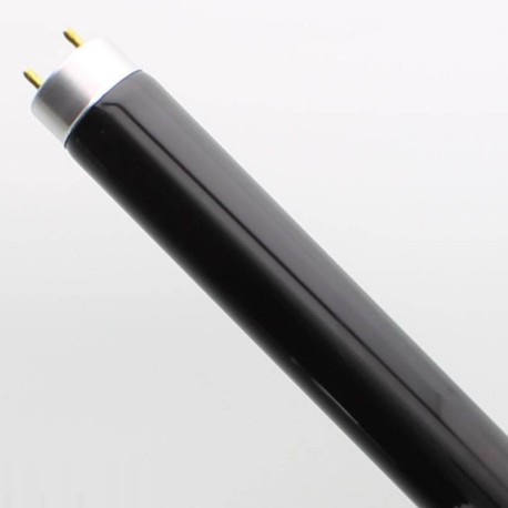 Tubo De Luz Negra Ultravioleta Uv Con Filtro T8 15W BLB 45 Cms Repuesto