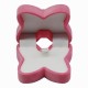 Estuche Mariposa Rosa Joyería Broqueles Regalo Organizador Exhibidor