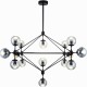 Candelabro 15 Esferas Negro