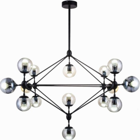 Candelabro 15 Esferas Negro