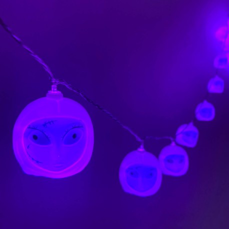 Serie Sally Skellington Luces Decorativas Halloween Día de Muertos 4 Mts