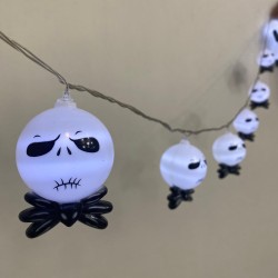 Serie Jack Skellington Luces Decorativas Halloween Día de Muertos 4 Mts