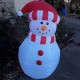 Inflable Navideño Muñeco De Nieve Con Gorro Luz Led Exterior 1.5 Metros