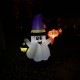 Inflable Halloween Fantasma Con Linterna Luces Led Decoración 1.20m