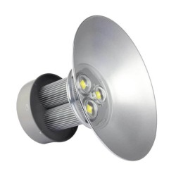Campana Led 150W Luminaria Lámpara Industrial Colgante Techo 3 Lupas