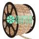 Manguera 100 Mts 2 Hilos Calido Luces Led Luz Fija Tivoli Exterior Redonda