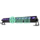 Barra Led Luz Negra 40 Cms 36W 12 Leds Uva Ultravioleta Fiesta Evento Halloween 