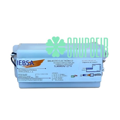 Balastro 1 Lampara Curvalum T8 T12 1X20W 1X31W 1X32W 1X40W 1LMWUN/127V Iebsa