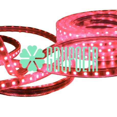 Manguera Led 5050 Rojo 25 Metros Smd Exterior Flexible Plana Recta