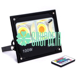 Reflector Rgb Led 100W Cob Fachada Teatros Puentes Hoteles Restaurantes