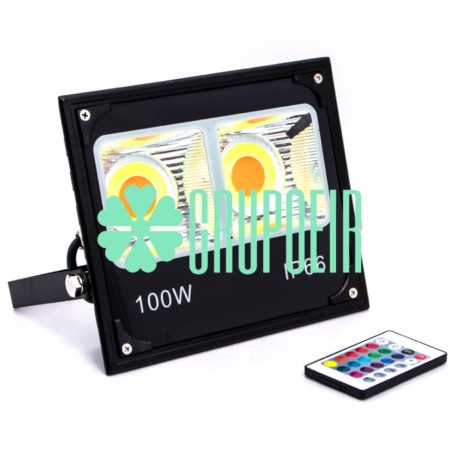 Reflector Rgb Led 100W Cob Fachada Teatros Puentes Hoteles Restaurantes