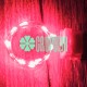 Luces De Hadas Pilas Boton Reloj Rojo Micro Led Alambre Tira 2 Metros