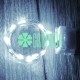 Luces De Hadas Pilas Boton Reloj Blanco Micro Led Alambre Tira 2 Metros
