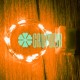 Luces De Hadas Pilas Boton Reloj Ambar Micro Led Alambre Tira 2 Metros