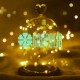 Luces De Hadas Pilas Boton Reloj Calido Micro Led Alambre Tira 2 Metros