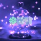 Luces De Hadas Pilas Boton Reloj Morado Micro Led Alambre Tira 2 Metros