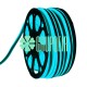 Manguera Neon Azul Rollo 100 Metros Doble Vista Luz Recortable Enchufe