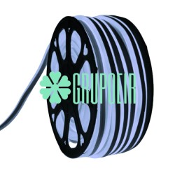 Manguera Neon Blanco Rollo 100 Metros Doble Vista Luz Recortable Enchufe