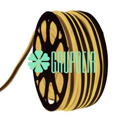 Manguera Neon Calido Rollo 100 Metros Doble Vista Luz Recortable Enchufe