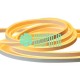 Manguera Neón 10 Metros Amarillo Doble Luz Exterior Decorativa Flexible
