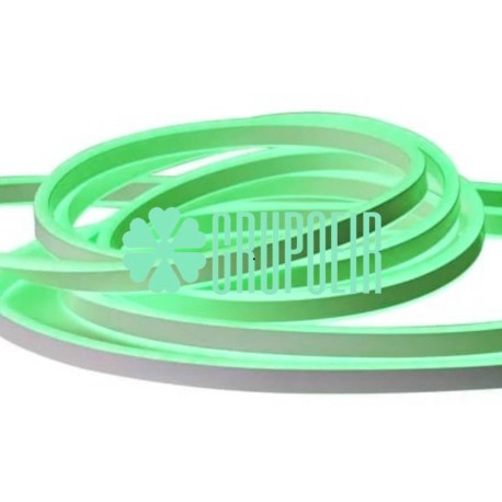 Manguera Neon Led 10 Metros Verde Doble Vista Luz Decorativa Flexible