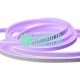 Manguera Neón 10 Metros Morado Doble Luz Exterior Decorativa Flexible